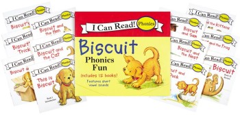 Biscuit 12-Book Phonics Fun!: Includes 12 Mini-Books Featuring Short and Long Vowel Sounds