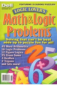 LOGIC LOVER'S MATH & LOGIC PROBLEMS Magazine