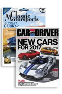 Car And Driver & Classic Motorsports Combo Magazine