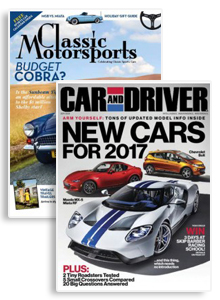 Car And Driver & Classic Motorsports Combo Magazine