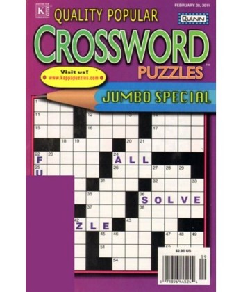 Quality Popular Crossword Puzzles Jumbo Magazine Subscription